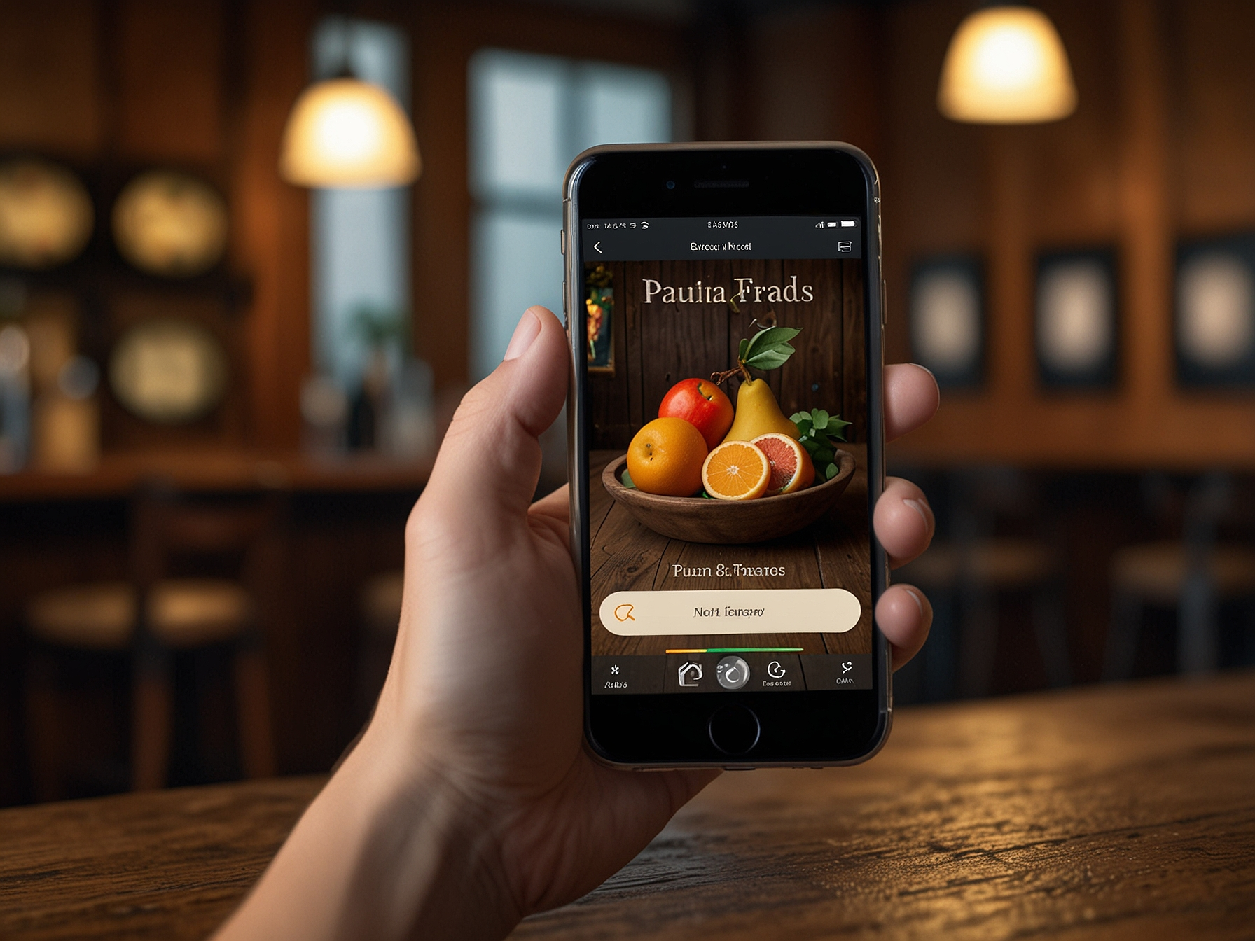 Mobile App Anzeige mit Touch ID