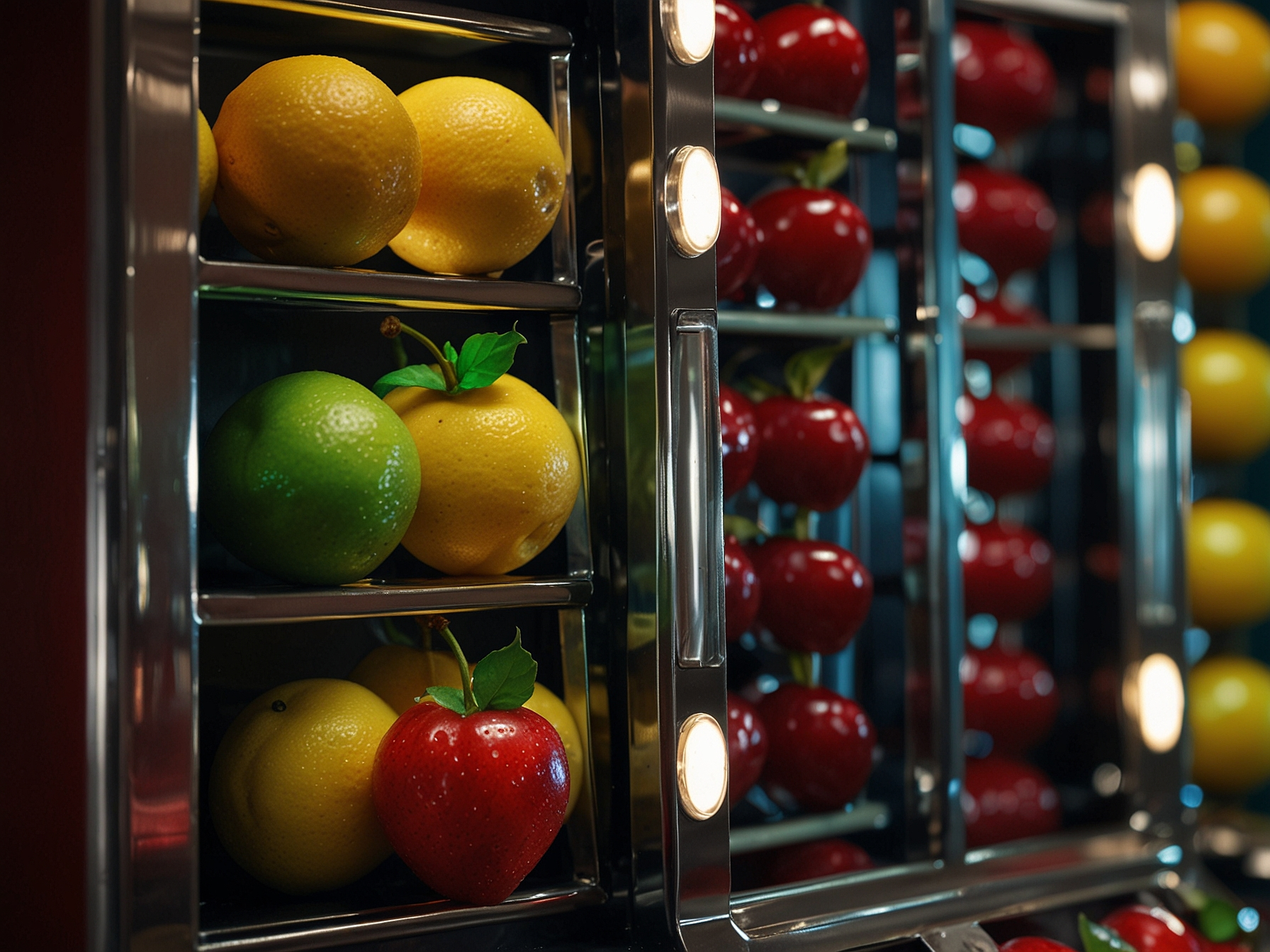 Fancy Fruits Slot Detailbild mit Walzen und Symbolen